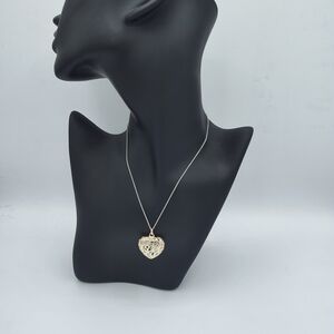 .925 Sterling Silver Puffed Heart Pendant Necklace ❗❗5/$25 ❗❗